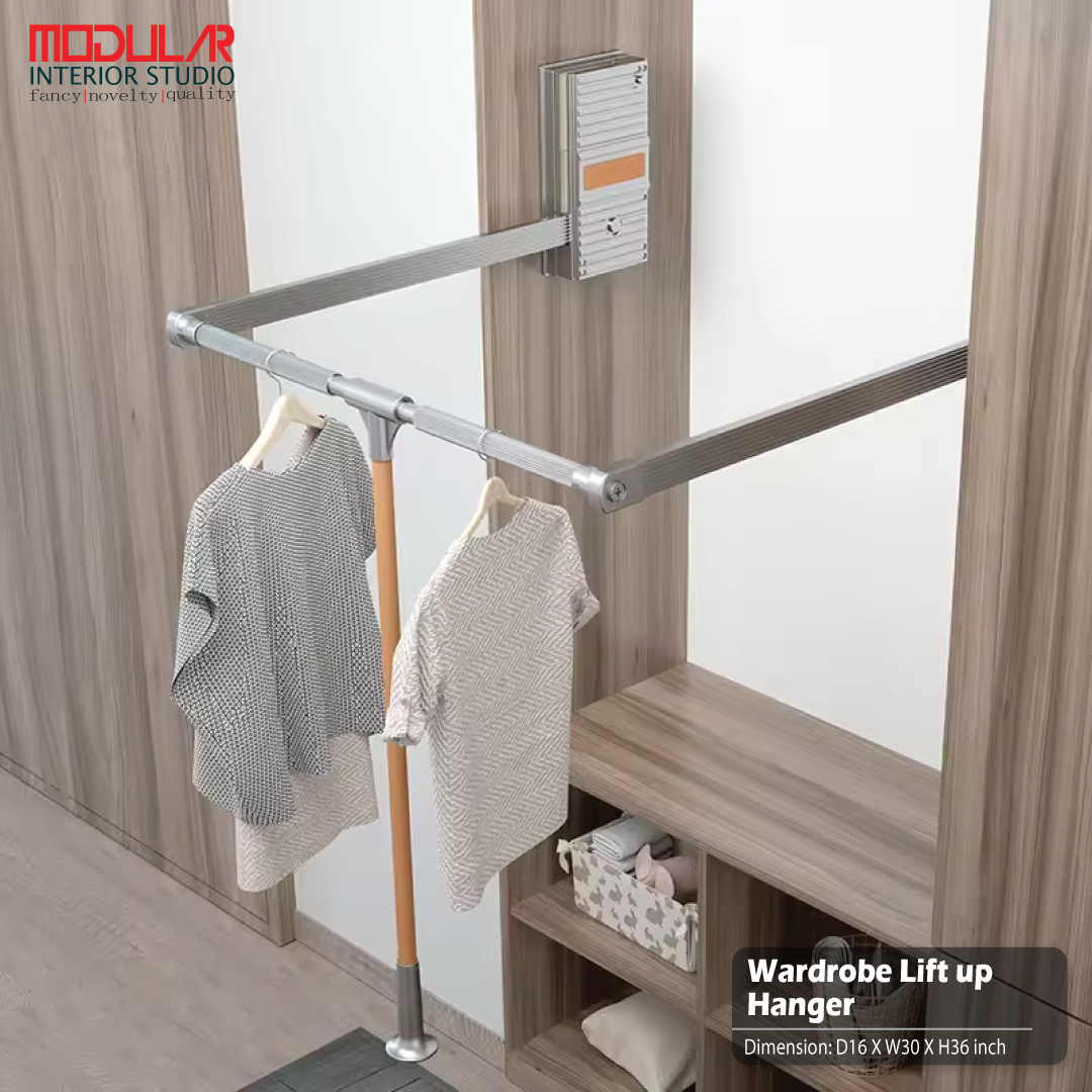 drop down closet rod
