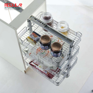 triple drawer basket
