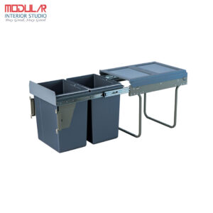 Garbage can (2x20L) sliding waste bins