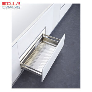 Stainless steel drawer basket