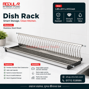 Built-In Dish Rack Kitchen Solutions