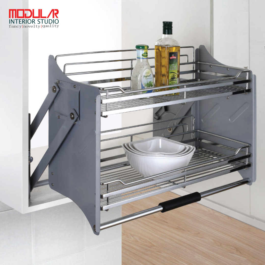 Elevator Basket for Modular Kitchen | Space-Saving Pull-Down Storage Solution - Image 7