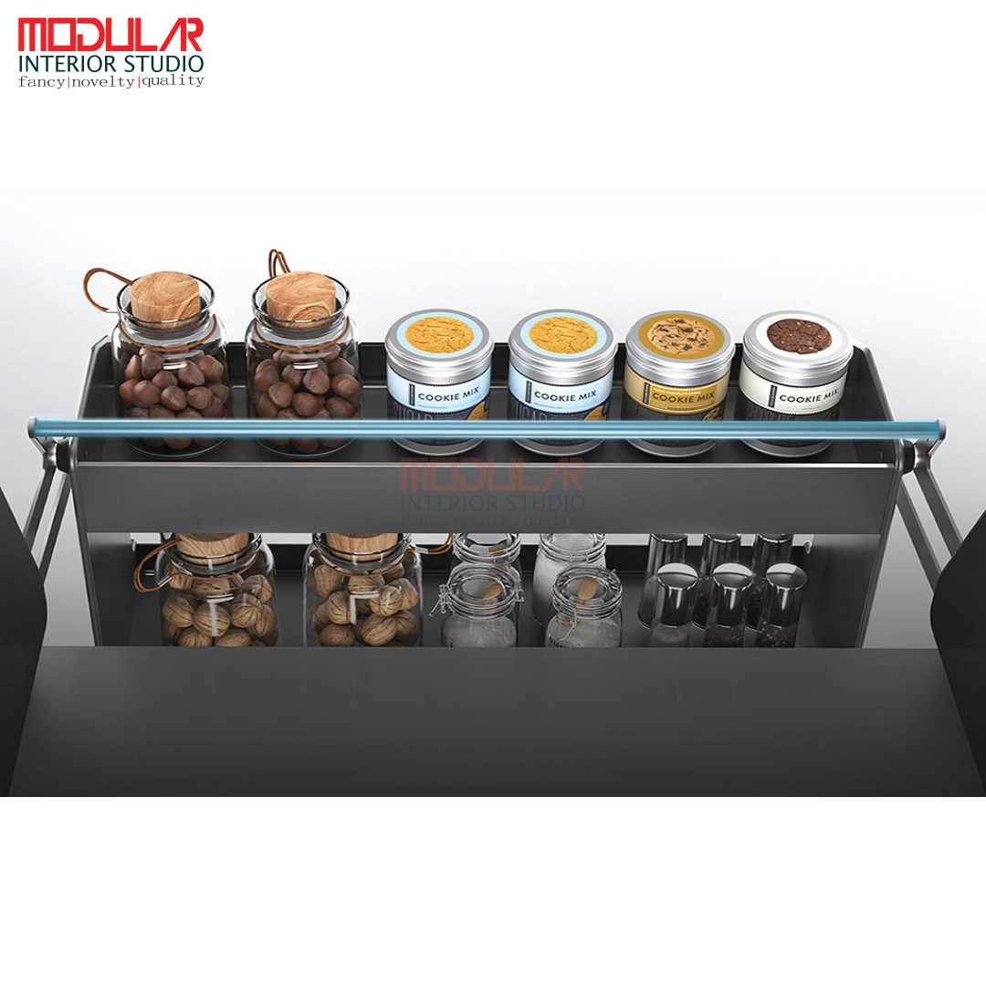 HIGOLD Kitchen Corner Pull-Out Storage Basket