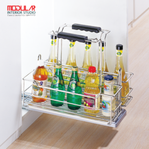 Movable spice rack drawer basket | Multi Functional Rack