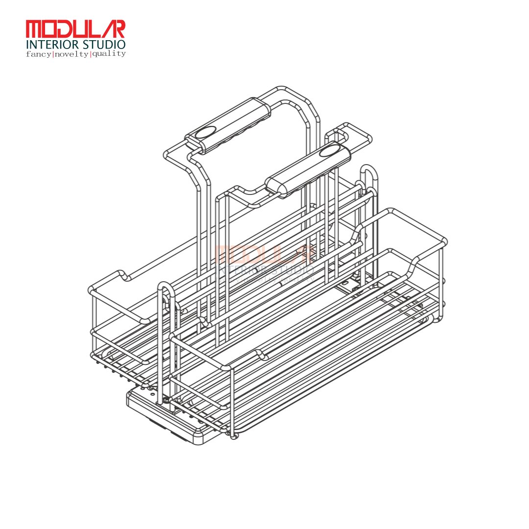 Movable spice rack drawer basket | Multi Functional Rack - Image 5