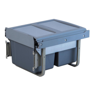 Heavy Duty Trash cans (2x15L) sliding waste bins